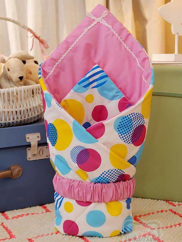 Летний конверт Шары розовый