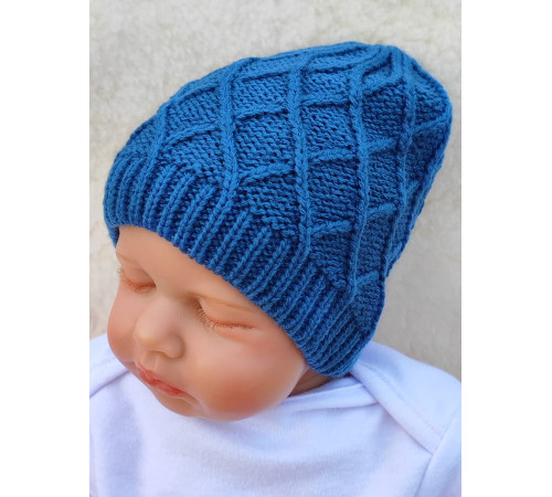 Вязаная шапочка Аран коса парламент