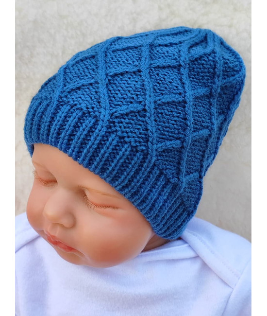 Вязаная шапочка Аран коса парламент