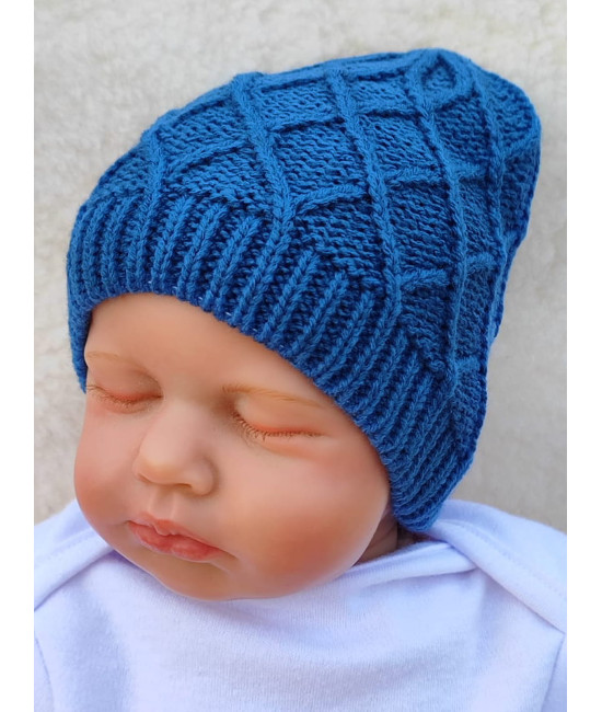 Вязаная шапочка Аран коса парламент