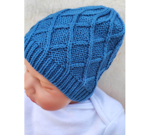 Вязаная шапочка Аран коса парламент