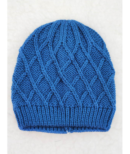 Вязаная шапочка Аран коса парламент