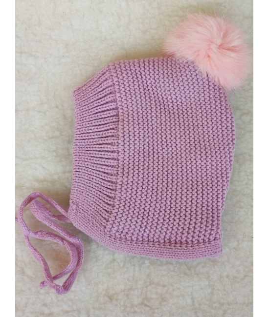 Чепчик Пушистик пудра