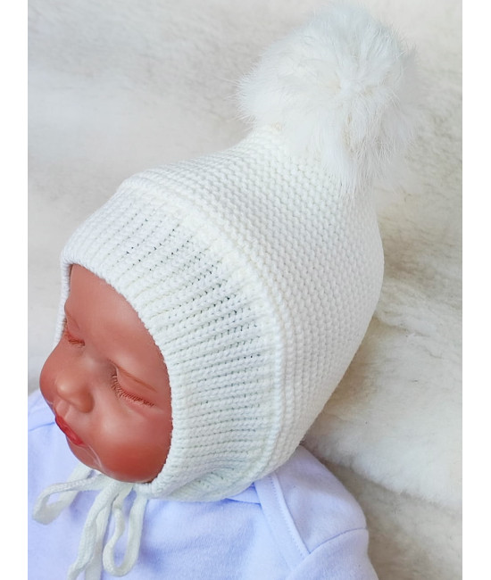 Чепчик Пушистик молочный