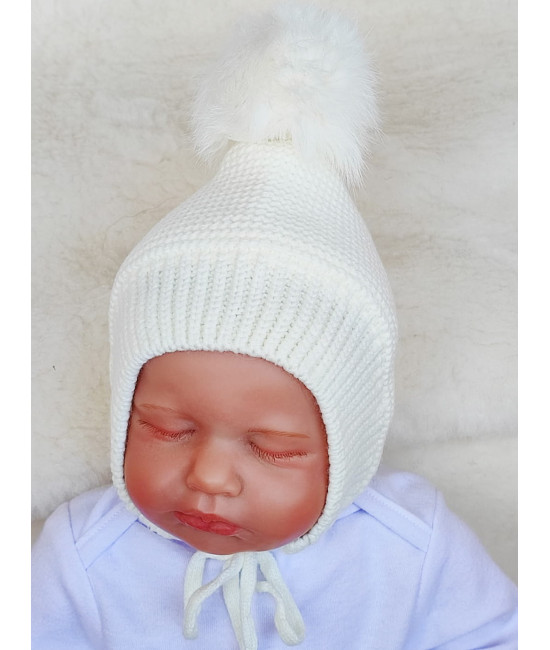Чепчик Пушистик молочный