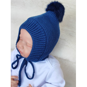 Чепчик Пушистик синий