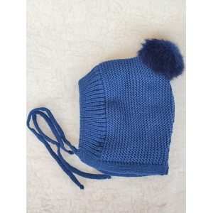 Чепчик Пушистик синий
