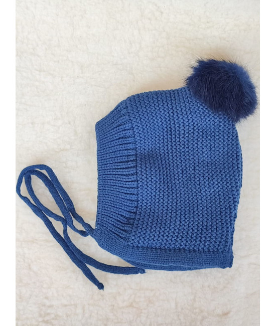 Чепчик Пушистик синий