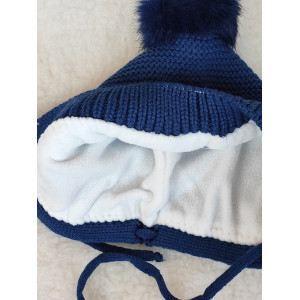 Чепчик Пушистик синий