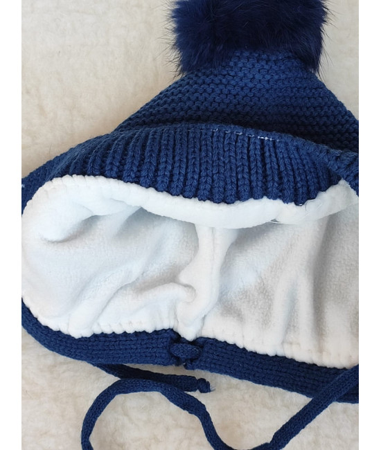 Чепчик Пушистик синий