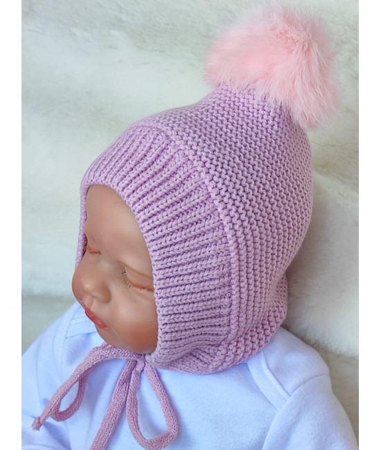 Чепчик Пушистик пудра