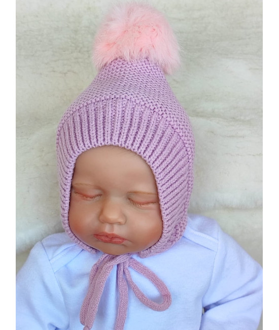 Чепчик Пушистик пудра