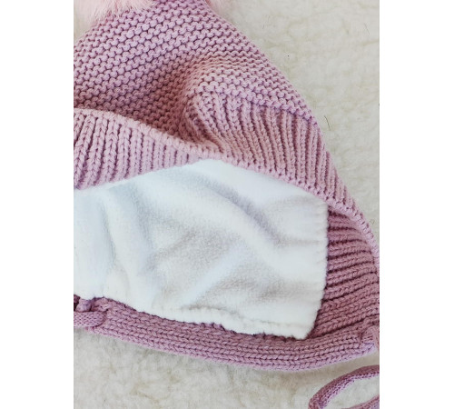 Чепчик Пушистик пудра