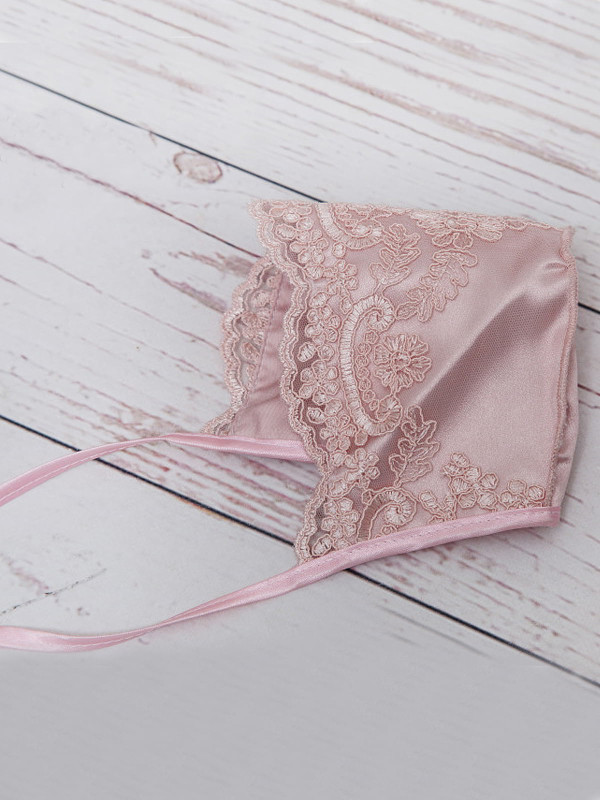 Нарядный чепчик Роскошь пудра