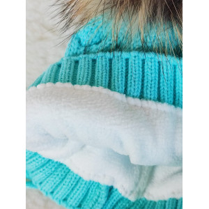 Вязаная шапочка Косички тиффани