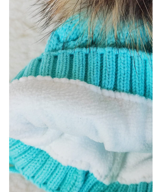 Вязаная шапочка Косички тиффани