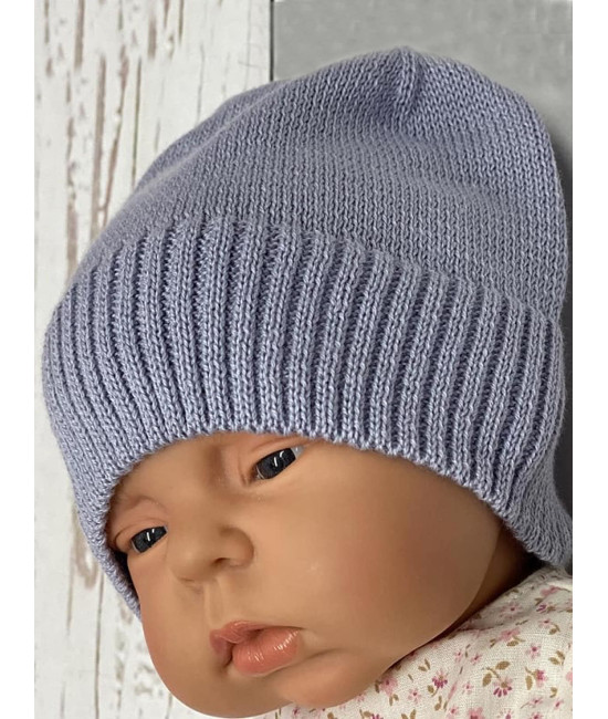 Вязаная шапочка Моана серая