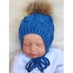 Вязаная шапочка Ромбики парламент