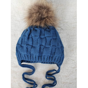 Вязаная шапочка Ромбики парламент