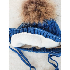 Вязаная шапочка Ромбики парламент