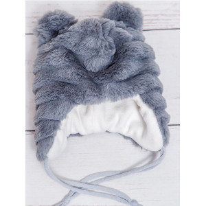 Конверт на выписку Стеганый серо-голубой