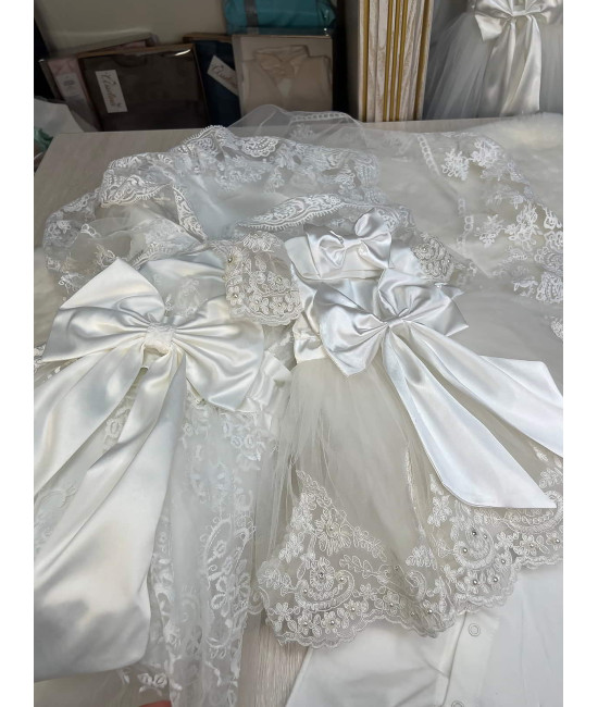 Комплект на выписку Азалия-Маркиза молочный