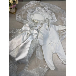 Комплект на выписку Азалия-Джентльмен молочный