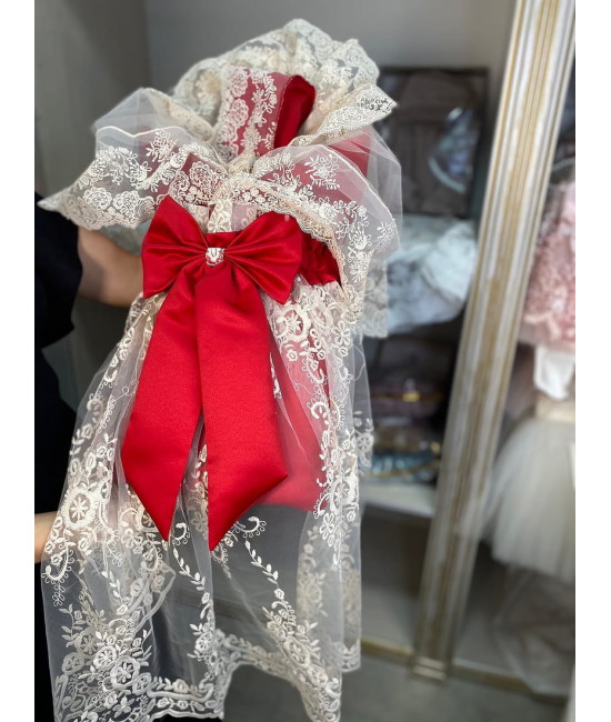 Конверт на выписку Азалия красный