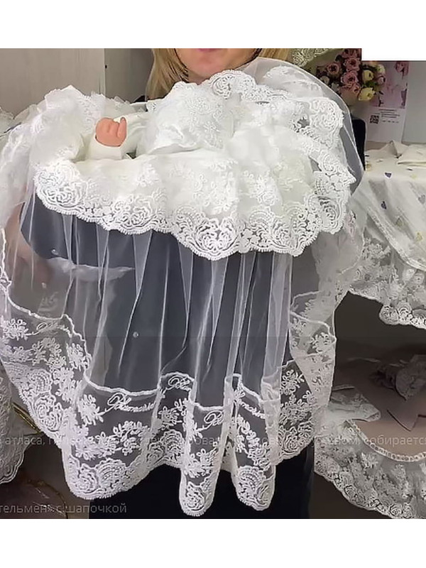 Конверт на выписку Азалия молочный