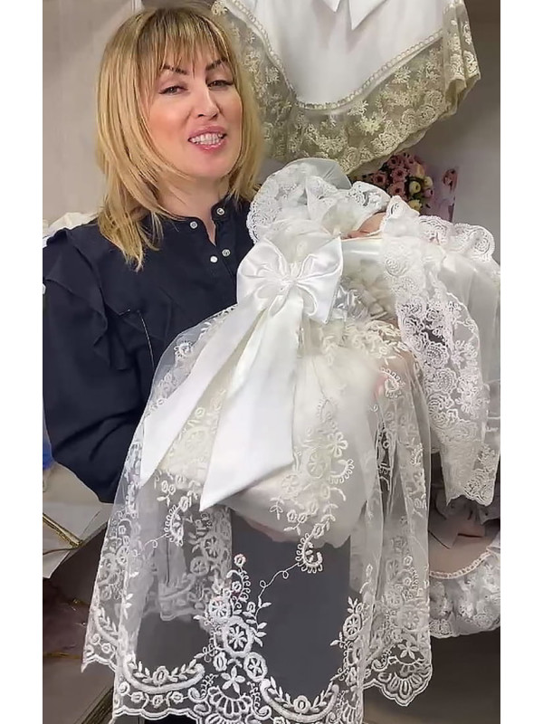 Конверт на выписку Азалия молочный