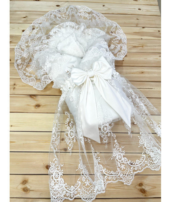 Конверт на выписку Азалия молочный