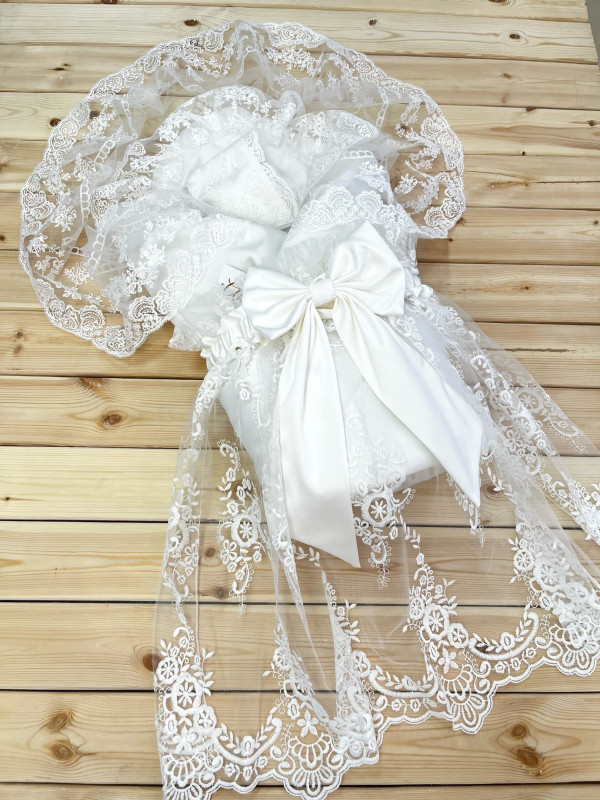 Конверт на выписку Азалия молочный