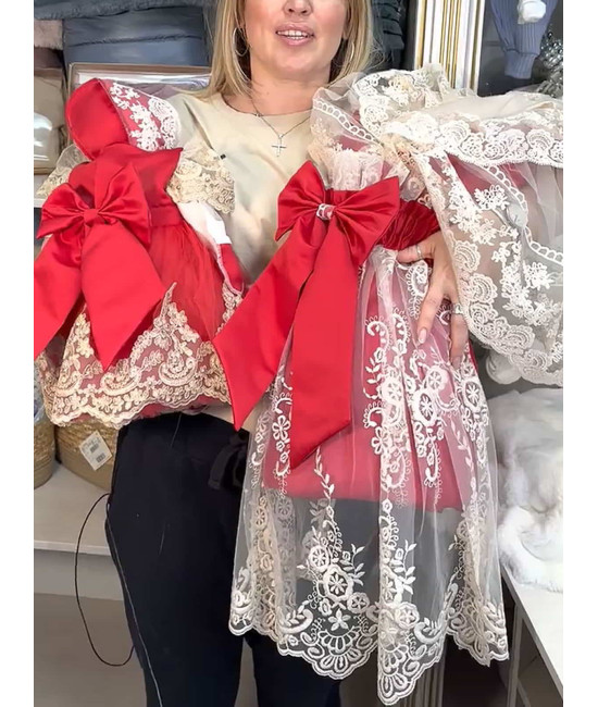 Комплект на выписку Азалия-Маркиза красный