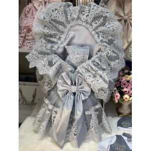 Конверт на выписку Азалия серый