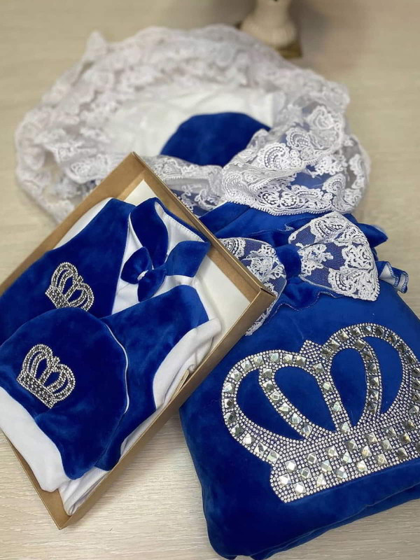 Комплект Мира-Джентльмен яркий-синий серебро