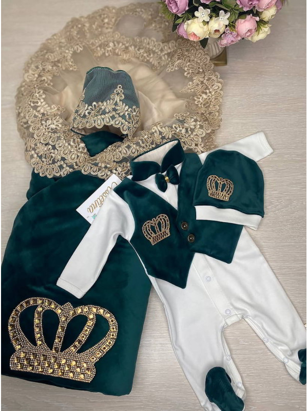 Комплект Бархат-Джентльмен изумруд