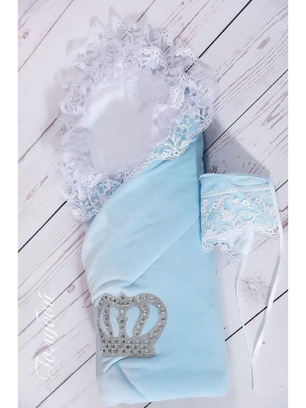 Конверт Бархат голубой