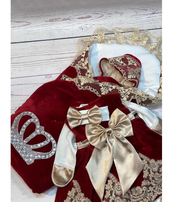 Комплект Бархат Лайт-Лея бордовый