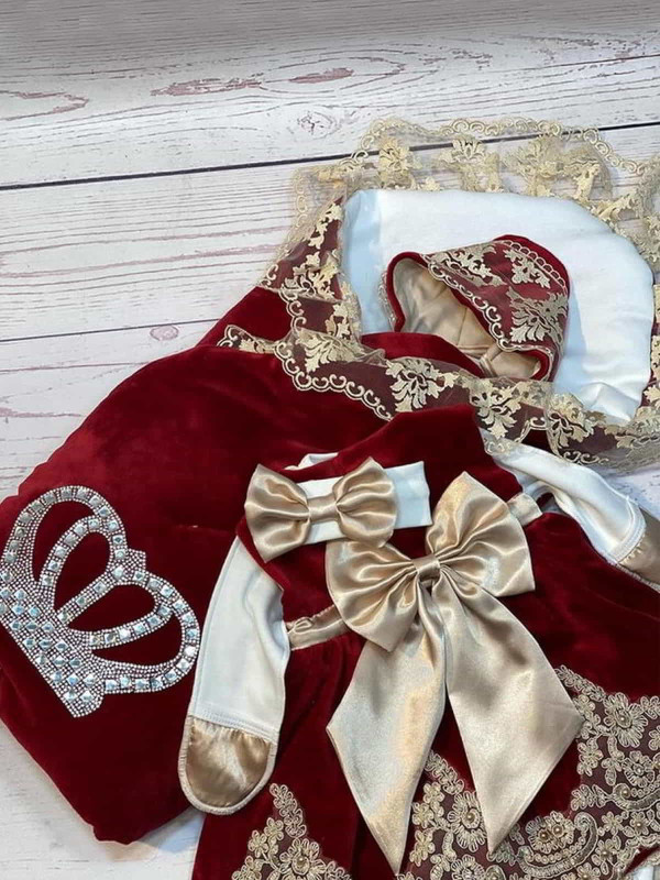 Комплект Бархат Лайт-Лея бордовый