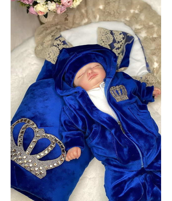 Комплект Бархат Лайт-Стиляга яркий-синий