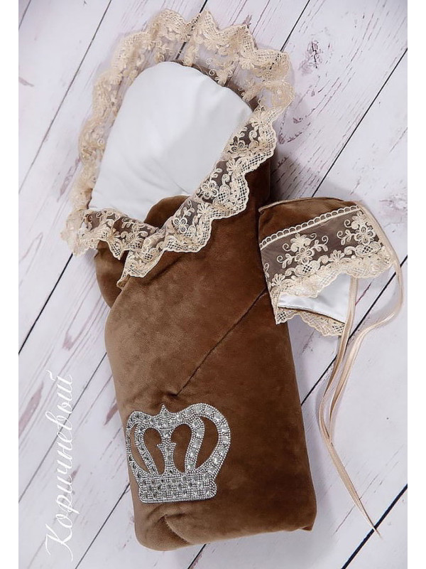 Конверт Бархат Лайт коричневый