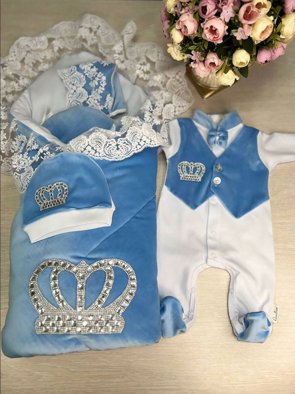 Комплект Бархат Лайт-Джентльмен голубой