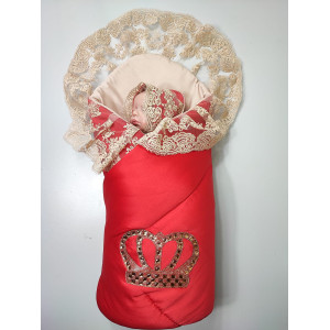 Комплект на выписку Тафта-Милана красный