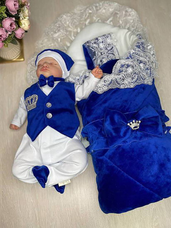 Комплект Бекки-Джентльмен яркий-синий