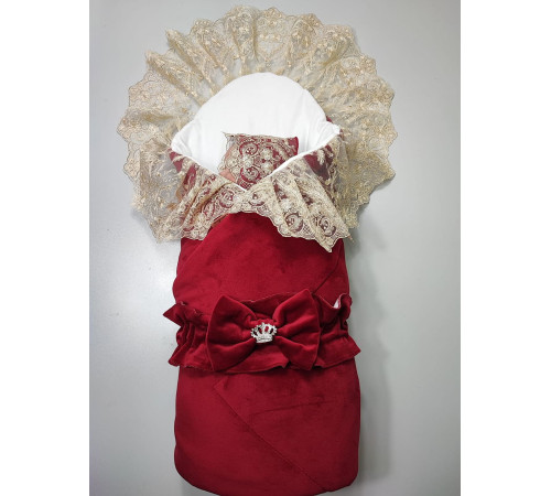 Комплект на выписку Бекки-Лея бордовый