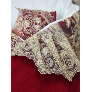 Комплект на выписку Бекки-Лея бордовый