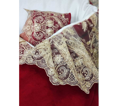 Комплект на выписку Бекки-Лея бордовый