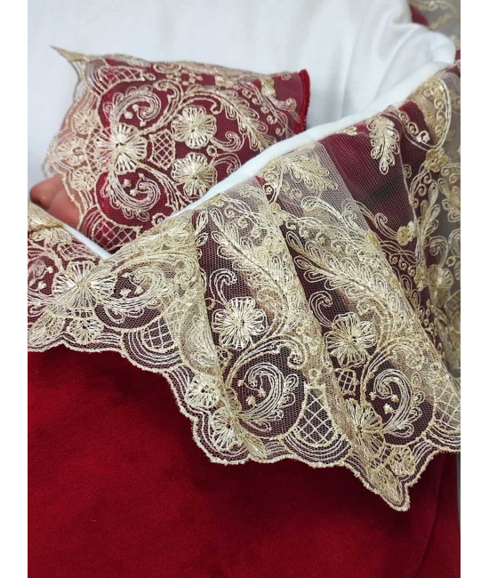 Комплект на выписку Бекки-Лея бордовый