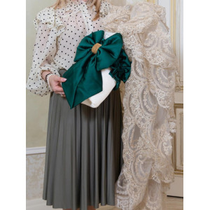 Конверт на выписку Бель какао-изумруд