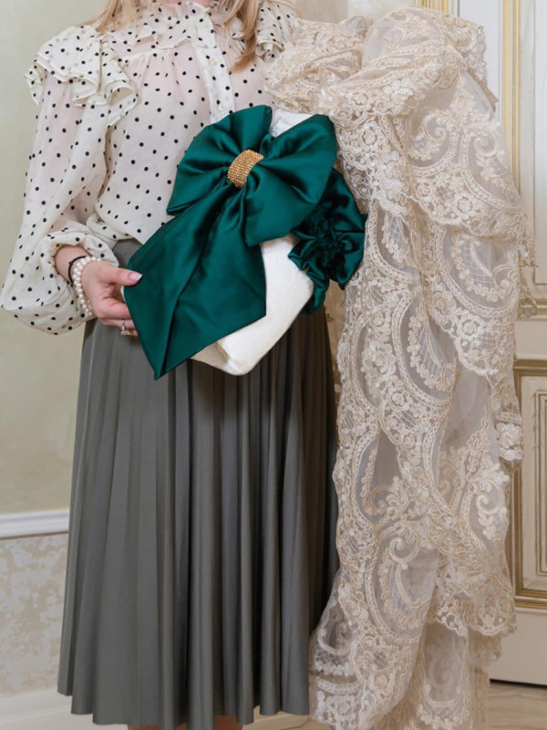 Конверт Бель какао-изумруд